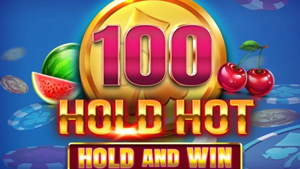 Tampilan visual game slot 100 Hold Hot Hold and Win dengan tema buah yang cerah