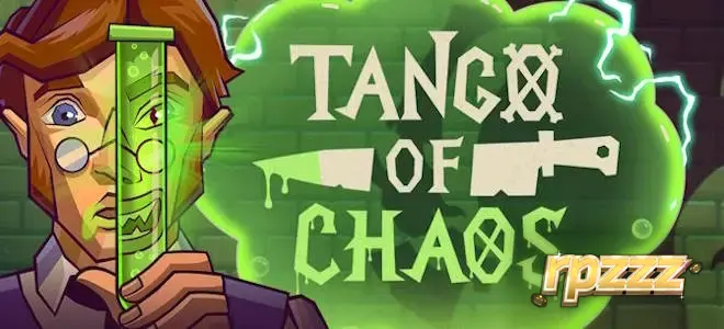 Tampilan visual laboratorium dalam slot Tango of Chaos
